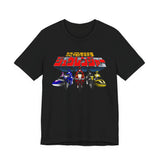 Zyuranger Bikes Tee Super Sentai T Shirt Custom Graphic Art Cosplay Shirts Power Rangers Retro Vintage 90s