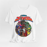 Gokaiger Team Tee Custom Graphic Art Cosplay Shirts Rangers Retro Vintage 90s