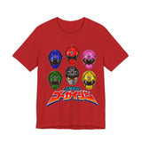 Gokaiger Gokai Helmet Tee Custom Graphic Art Cosplay Shirts Rangers Retro Vintage 90s