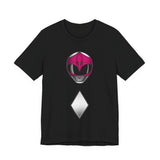Zyuranger Pink Helmet Tee Super Sentai T Shirt Custom Graphic Art Cosplay Shirts Rangers Retro Vintage 90s Tee