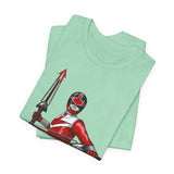 Time Red Tee Super Sentai T Shirt Custom Graphic Art Cosplay Shirts Rangers Retro Vintage 90s