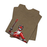 Time Red Tee Super Sentai T Shirt Custom Graphic Art Cosplay Shirts Rangers Retro Vintage 90s