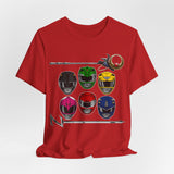 Teenagers with Attitude Tee Super Sentai T Shirt Custom Graphic Art Cosplay Shirts Rangers Retro Vintage 90s