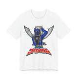 Gokaiger Gokai blue Tee Super Sentai T Shirt Custom Graphic Art Cosplay Shirts Rangers Retro Vintage 90s