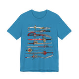Sentai Swords Tee Super Sentai T Shirt Custom Graphic Art Cosplay Shirts Rangers Retro Vintage 90s Tee