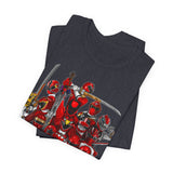 Sentai Front and Back Tee  Custom Graphic Art Cosplay Shirts Rangers Retro Vintage 90s