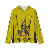 Abaranger Yellow Hoodie (Full Print) Lightweight, Breathable, workout, pull over, fitness Hoodie Super Sentai Custom