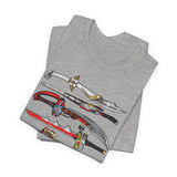 Sentai Swords Tee Super Sentai T Shirt Custom Graphic Art Cosplay Shirts Rangers Retro Vintage 90s Tee