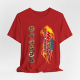 Gaoranger Team Tee Custom Graphic Art Cosplay Shirts Rangers Retro Vintage 90s