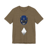 Blue Helmet Tee Super Sentai T Shirt Custom Graphic Art Cosplay Shirts Rangers Retro Vintage 90s