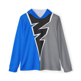 Ryusoulger Ryusoul Blue Hoodie (FULL PRINT) Lightweight, Breathable, workout, pull over, fitness Hoodie Super Sentai Custom