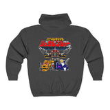 Zyuranger Daizyujun Full Zip Hoodie Custom Graphic Art Cosplay Shirts Rangers Retro Vintage 90s