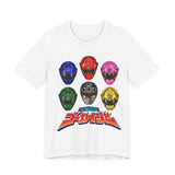 Gokaiger Gokai Helmet Tee Custom Graphic Art Cosplay Shirts Rangers Retro Vintage 90s