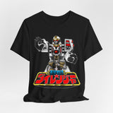 Dairanger Kiba Warrior Tee Custom Graphic Art Cosplay Shirts Rangers Retro Vintage 90s