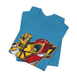 Dino Red Tee Super Sentai T Shirt Custom Graphic Art Cosplay Shirts Rangers Retro Vintage 90s