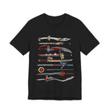 Sentai Swords Tee Super Sentai T Shirt Custom Graphic Art Cosplay Shirts Rangers Retro Vintage 90s Tee