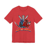 Gokaiger Gokai Red/Blue Tee Super Sentai T Shirt Custom Graphic Art Cosplay Shirts Rangers Retro Vintage 90s
