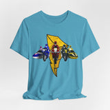 Battle Bikes Vintage Style Tee Super Sentai T Shirt Custom Graphic Art Cosplay Shirts Rangers Retro Vintage 90s