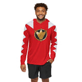 Abaranger Red Hoodie (Full Print) Lightweight, Breathable, workout, pull over, fitness Hoodie Super Sentai Custom