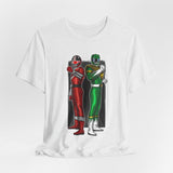 BFF Rangers Tee  Custom Graphic Art Cosplay Shirts Rangers Retro Vintage 90s