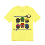 Teenagers with Attitude Tee Super Sentai T Shirt Custom Graphic Art Cosplay Shirts Rangers Retro Vintage 90s
