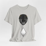 Black Helmet Tee Custom Graphic Art Cosplay Shirts Rangers Retro Vintage 90s