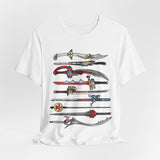 Sentai Swords Tee Super Sentai T Shirt Custom Graphic Art Cosplay Shirts Rangers Retro Vintage 90s Tee