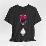 Zyuranger Pink Helmet Tee Super Sentai T Shirt Custom Graphic Art Cosplay Shirts Rangers Retro Vintage 90s Tee