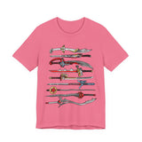 Sentai Swords Tee Super Sentai T Shirt Custom Graphic Art Cosplay Shirts Rangers Retro Vintage 90s Tee