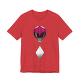 Zyuranger Pink Helmet Tee Super Sentai T Shirt Custom Graphic Art Cosplay Shirts Rangers Retro Vintage 90s Tee