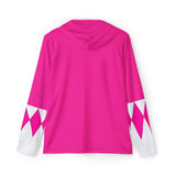 Zyuranger Pink Hoodie (Full Print) Lightweight, Breathable, workout, pull over, fitness Hoodie Super Sentai Custom