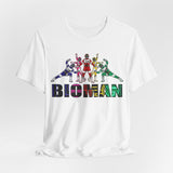 Bioman Tee Custom Graphic Art Cosplay Shirts Rangers Retro Vintage 90s