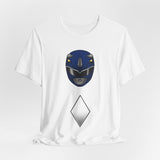 Blue Helmet Tee Super Sentai T Shirt Custom Graphic Art Cosplay Shirts Rangers Retro Vintage 90s