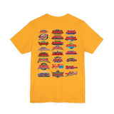 Sentai Front and Back Tee  Custom Graphic Art Cosplay Shirts Rangers Retro Vintage 90s
