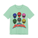 Gokaiger Gokai Helmet Tee Custom Graphic Art Cosplay Shirts Rangers Retro Vintage 90s