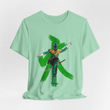 Green Samurai Dragon Ranger Tee Custom Graphic Art Cosplay Shirts Rangers Retro Vintage 90s