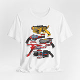 Sentai Blasters Tee Super Sentai T Shirt Custom Graphic Art Cosplay Shirts  Retro Vintage 90s