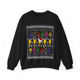 MMPR Ugly Christmas Sweatshirt Custom Graphic Art Cosplay Shirts Rangers Retro Vintage 90s