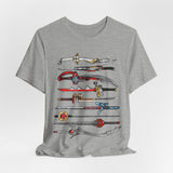 Sentai Swords Tee Super Sentai T Shirt Custom Graphic Art Cosplay Shirts Rangers Retro Vintage 90s Tee