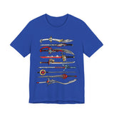 Sentai Swords Tee Super Sentai T Shirt Custom Graphic Art Cosplay Shirts Rangers Retro Vintage 90s Tee