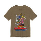 Zyuranger Mecha Tee Custom Graphic Art Cosplay Shirts Rangers Retro Vintage 90s