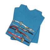Sentai Swords Tee Super Sentai T Shirt Custom Graphic Art Cosplay Shirts Rangers Retro Vintage 90s Tee