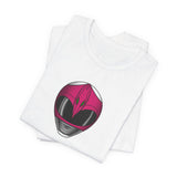 Zyuranger Pink Helmet Tee Super Sentai T Shirt Custom Graphic Art Cosplay Shirts Rangers Retro Vintage 90s Tee