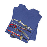Sentai Swords Tee Super Sentai T Shirt Custom Graphic Art Cosplay Shirts Rangers Retro Vintage 90s Tee
