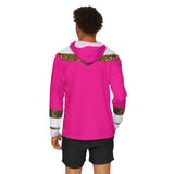 Ohranger Pink Hoodie (Full Print) Lightweight, Breathable, workout, pull over, fitness Hoodie Super Sentai Custom