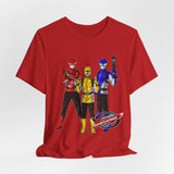 Go Busters team Tee Super Sentai T Shirt Custom Graphic Art Cosplay Shirts Rangers Retro Vintage 90s