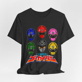 Gokaiger Gokai Helmet Tee Custom Graphic Art Cosplay Shirts Rangers Retro Vintage 90s