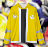 Don Brothers Yellow Hoodie (Full Print) Super Sentai Custom Lightweight, Breathable, Workout, Pull over, Fitness, Retro
