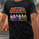 Dairanger keys Tee Super Sentai T Shirt Custom Graphic Art Cosplay Shirts Rangers Retro Vintage 90s