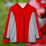 Go Busters Red Ranger Hoodie (Full Print) Super Sentai Custom Lightweight, Breathable, Workout, Pull over, Fitness, Retro